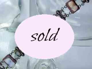 ビクトリアン ハードストーンカメオ ユリの紋章ブレスレット 【商品番号1202a】