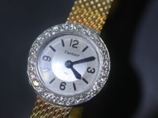 ビンテージCARTIER（カルティエ）社時計|約0.6ctダイヤ (鑑定書付)【商品番号4610】