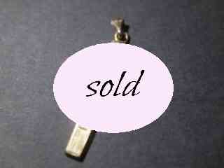 エドワーディアン約0.05CTローズカットダイヤモンドクロスペンダント【p145】