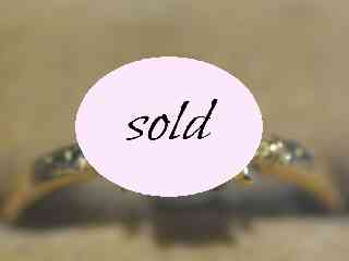 仏刻印アールヌーヴォー約0.45ctオールドマインカットダイヤモンド百合の紋章ソリティアリング(鑑定書付)【ra115】