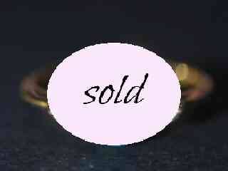 仏刻印アールデコ約0.2CTダッチローズカットダイヤモンド＆約1CTトルコ石トリロジーリング　【ra124】