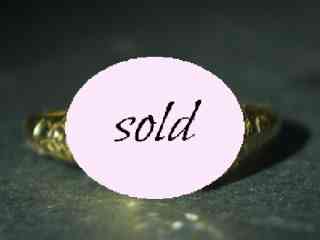 仏刻印アールヌーヴォーソリティアリング|約0.6CTオールドマインカットダイヤフィリグリー(鑑定書付)【商品番号r958】