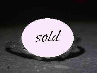 アールデコ約0.45CTオールドマインダイヤトリロジーリング【ra131】