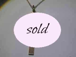 アールデコ約0.07CTシングルカットダイヤクロスペンダント【p154】