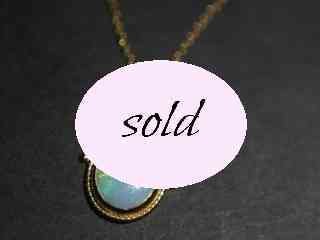 英刻印アールデコ約1.5ctオパールペンダント【p156】