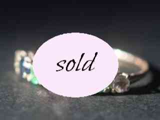 英刻印アールデコ 合計約1.4ctディアレストリング ローズカットダイア,エメラルドなど【ra165】